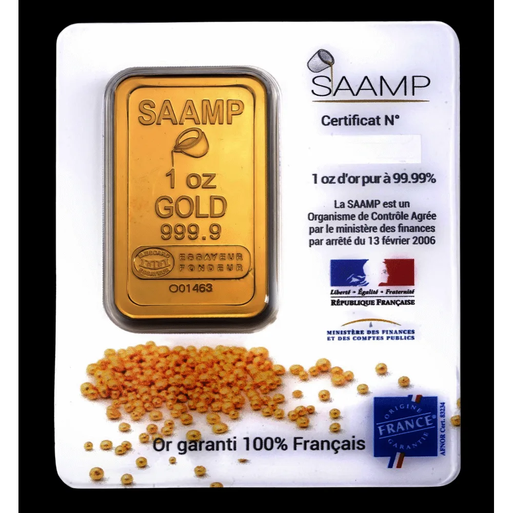 Lingot d'or 1 once